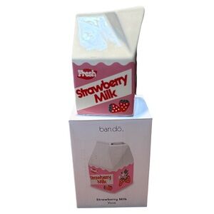 Ban.do Fresh Strawberry Milk Carton ceramic decor